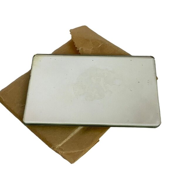 Whiting and Davis Mesh Evening Bag With Mirror Shiny Silver 2874 Vtg 50s USA - Picture 11 of 12